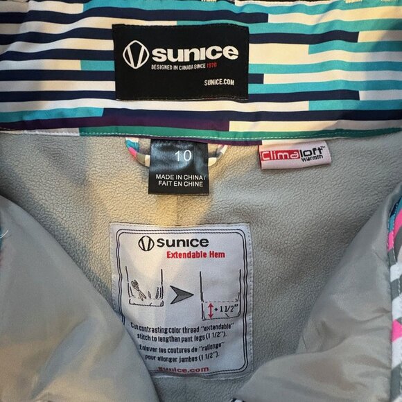 Sunice Girl's Snowboarding/Ski (Extendable Hem) Pants Zoe Size 10 - Picture 3 of 5
